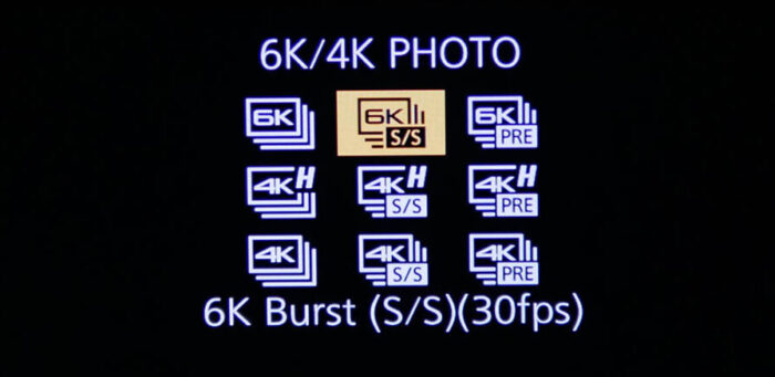 Panasonic 6K/4K options